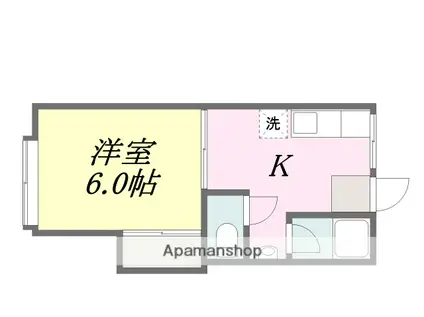 コーポ無名(1K/2階)の間取り写真