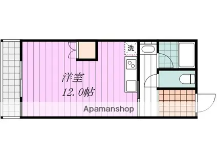 NBSハイツ(ワンルーム/3階)の間取り写真