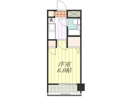 ダイアパレス松山ポートアネックス(1K/8階)の間取り写真