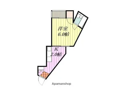 小山ビル(1K/3階)の間取り写真