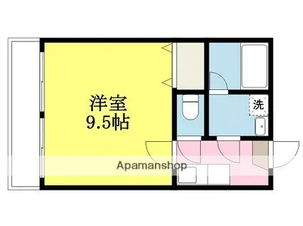 BELLE MAISON SUEHIRO(1K/2階)の間取り写真