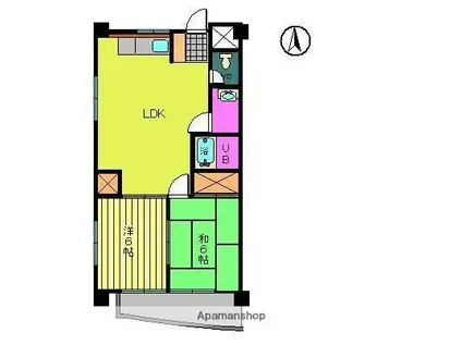 メゾン・スイート(2LDK/3階)の間取り写真