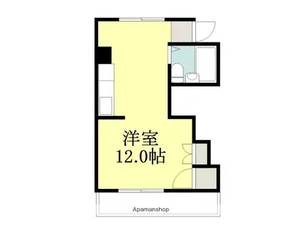 プライムONE中央(ワンルーム/3階)の間取り写真