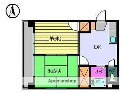 ベル・サンローズ(2DK/3階)の間取り写真