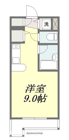 ネオハイツ南松山(ワンルーム/2階)の間取り写真