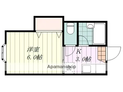 マ・メゾン(1K/1階)の間取り写真