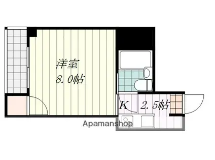 アルファ・プラス(1K/3階)の間取り写真