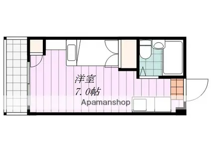 第8グリーンハイツ(ワンルーム/3階)の間取り写真