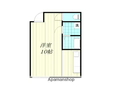 井上ハイツ(ワンルーム/1階)の間取り写真