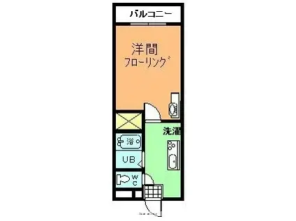 アイグラン(1K/2階)の間取り写真