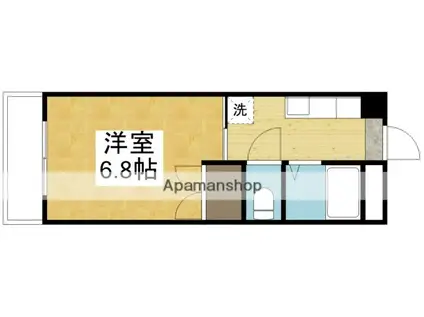 テラローザ道後樋又(1K/2階)の間取り写真