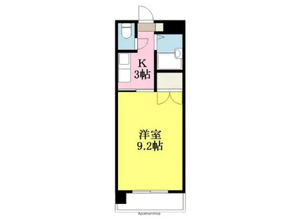 伊予鉄道横河原線 北久米駅 徒歩18分 2階建 築28年(1K/2階)の間取り写真