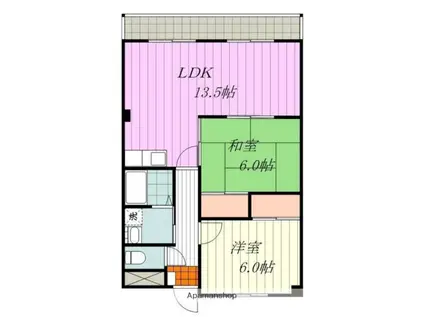 COTONEJYOHOKU(2LDK/2階)の間取り写真