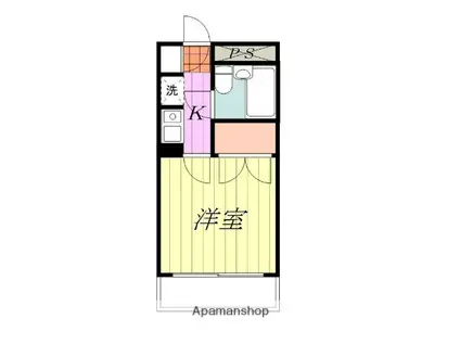 イーストレジデンス松山西(1K/2階)の間取り写真