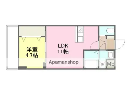 MAYFAIR本町PREMIUMⅢ(1LDK/6階)の間取り写真