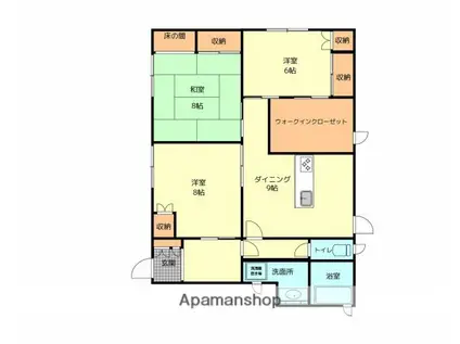 ハイツアオイ(3DK/1階)の間取り写真