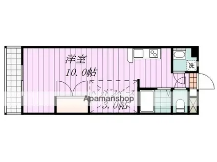 レジデンス小野(ワンルーム/3階)の間取り写真