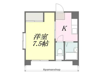 メゾンセイントマロー(1K/3階)の間取り写真