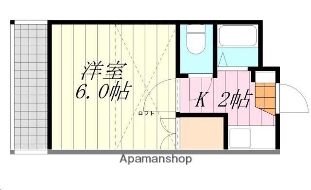 エルデ和泉北(1K/2階)の間取り写真