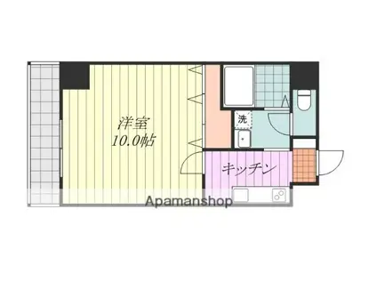 イストワール千舟(1K/2階)の間取り写真