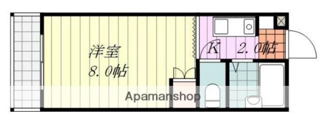 ソフィア美沢(1K/1階)の間取り写真