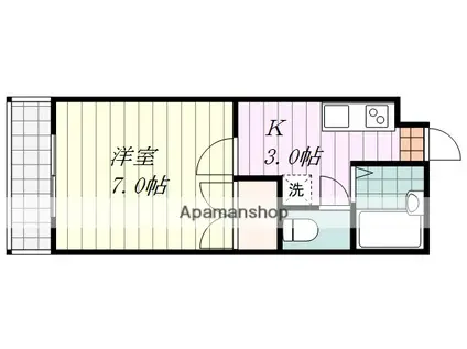 グレースレジデンス(1K/5階)の間取り写真