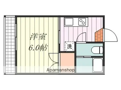 ステージ枝松(1K/2階)の間取り写真