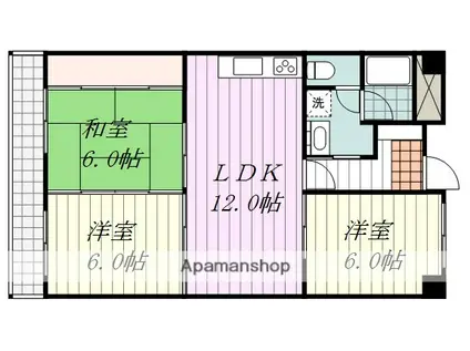 エンブレム南江戸(3LDK/8階)の間取り写真