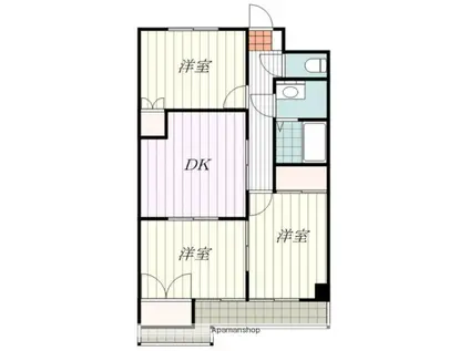 グレースハイツ保免(3DK/6階)の間取り写真