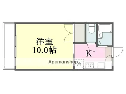 佐伯ビル(1K/2階)の間取り写真