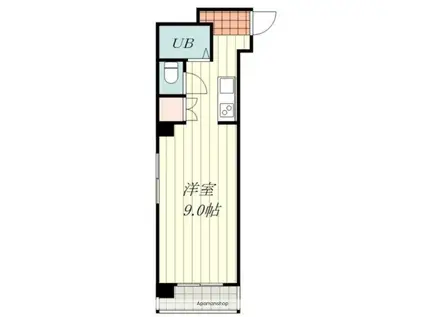 ベルジュ三番町(ワンルーム/5階)の間取り写真