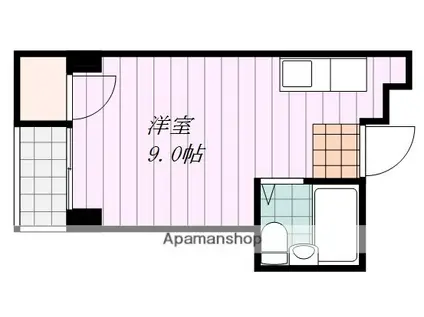 オックスフォード・サーカス高砂(ワンルーム/2階)の間取り写真