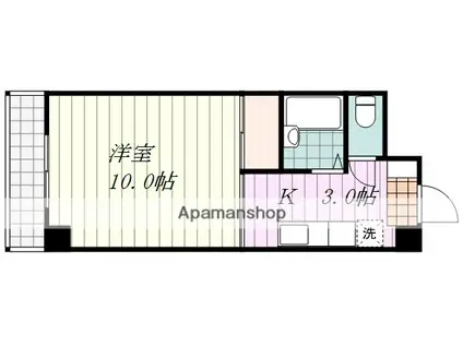 プリマベーラ(1K/9階)の間取り写真