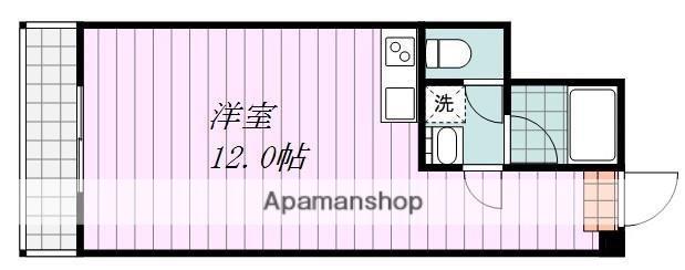 ロータリー本町(ワンルーム/4階)の間取り写真