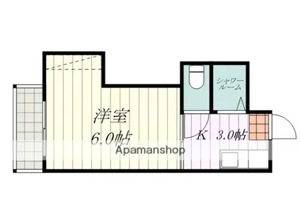 コーポ樋又A棟(1K/2階)の間取り写真