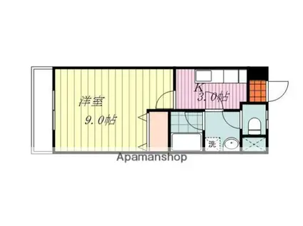 プチメゾン和(1K/4階)の間取り写真