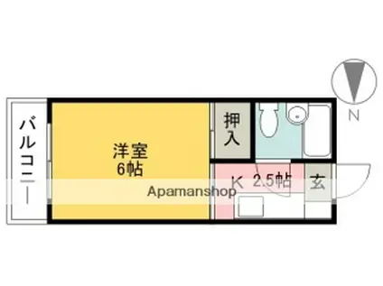 メゾンド井上(1K/3階)の間取り写真