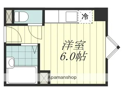 AVENIR緑町(ワンルーム/3階)の間取り写真