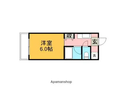 メゾン・ド・メシュー(1K/4階)の間取り写真