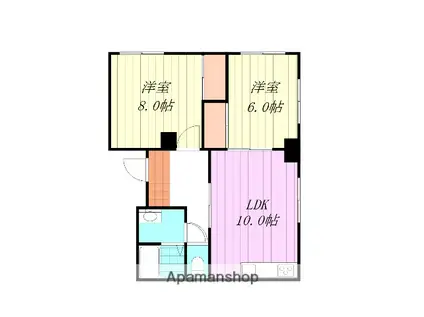 メゾンパーク(2LDK/1階)の間取り写真