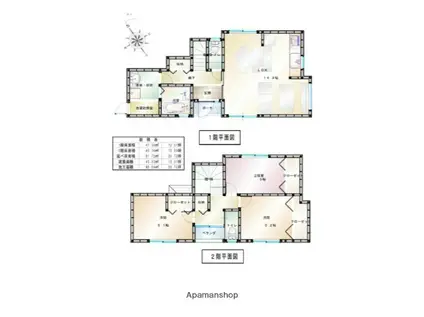 愛媛県松山市 2階建 築3年(3LDK)の間取り写真