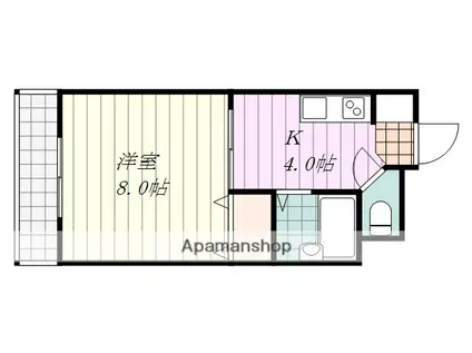エルドラード本町(1K/7階)の間取り写真