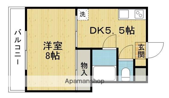 ACTY本町(1DK/5階)の間取り写真