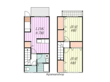 レスポワールアキラ(2LDK)の間取り写真