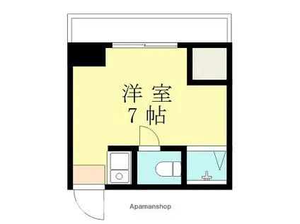 鈴木マンション(ワンルーム/3階)の間取り写真