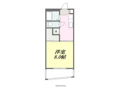 丸菱ビル(1K/1階)の間取り写真