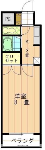 サンピア桑原(1K/3階)の間取り写真