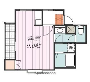 ピュアHIMEYAMA(ワンルーム/1階)の間取り写真