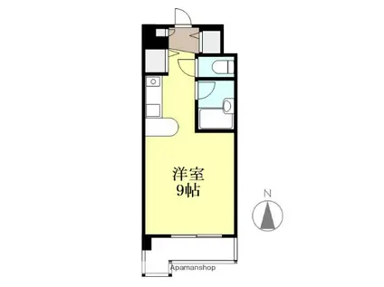 ネオハイツ南松山(ワンルーム/4階)の間取り写真