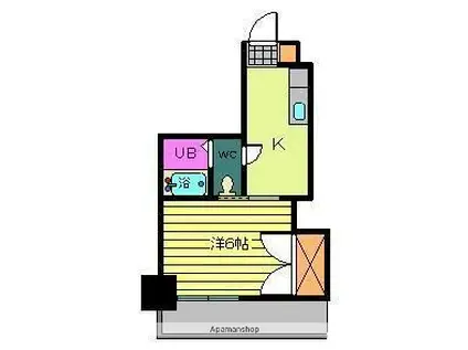 第96杉フラット(1K/6階)の間取り写真